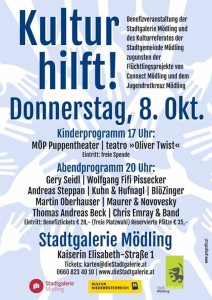 Kultur hilft! - Abendprogramm @ Stadtgalerie Mödling | Mödling | Niederösterreich | Österreich